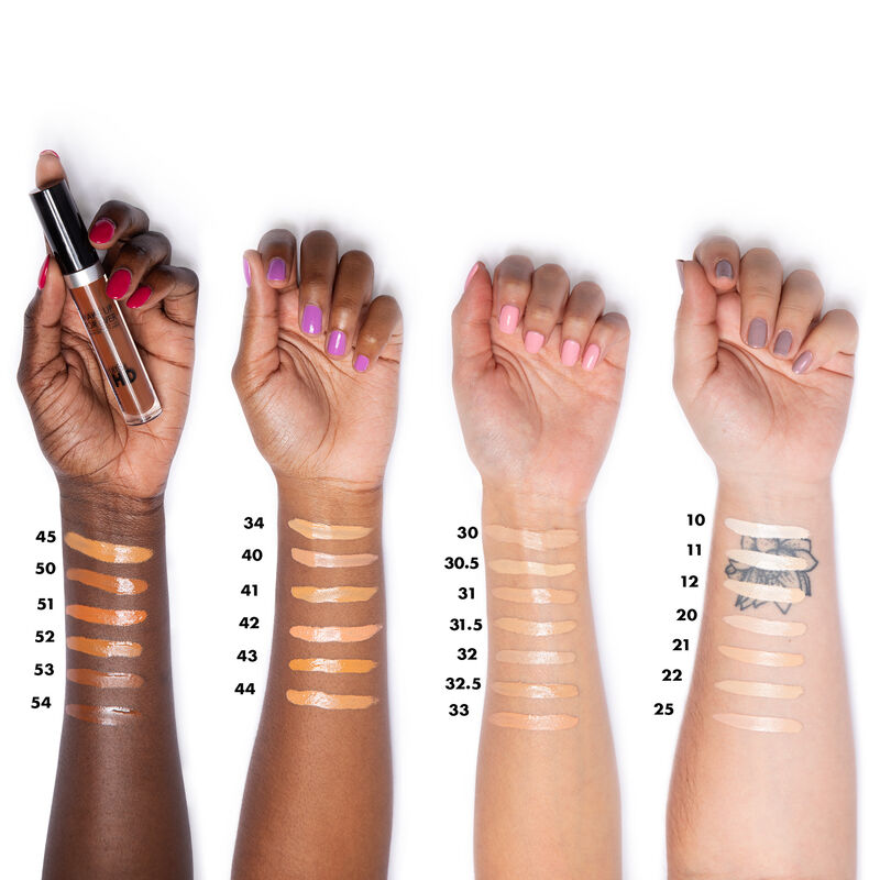 MUFE Ultra HD Invisible Cover FoundationSwatches of ALL 40